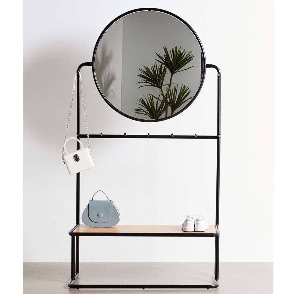 Roma Metal Mirrored Hanging Shoe Rack