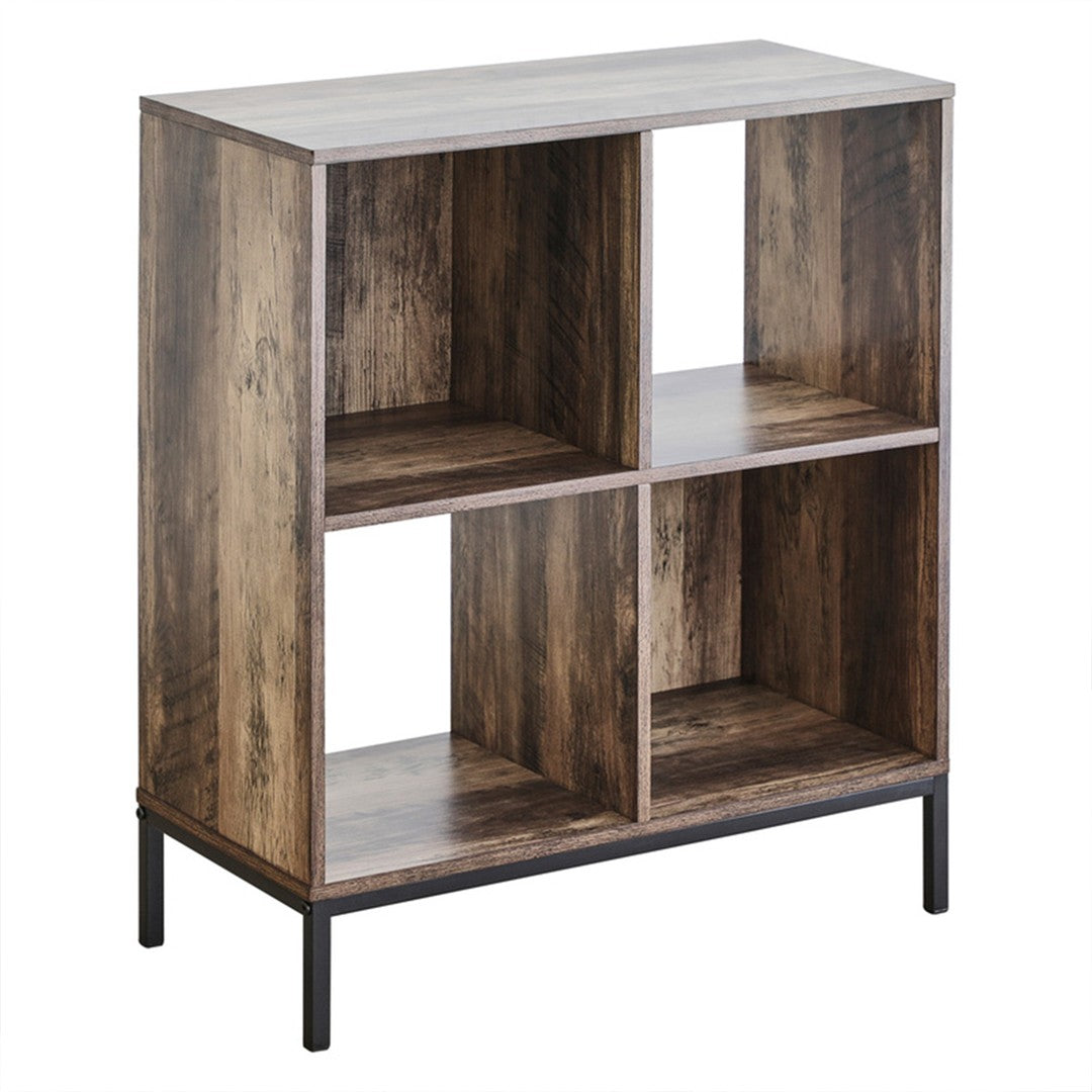 Dols Wooden Bookcase with Metal Legs