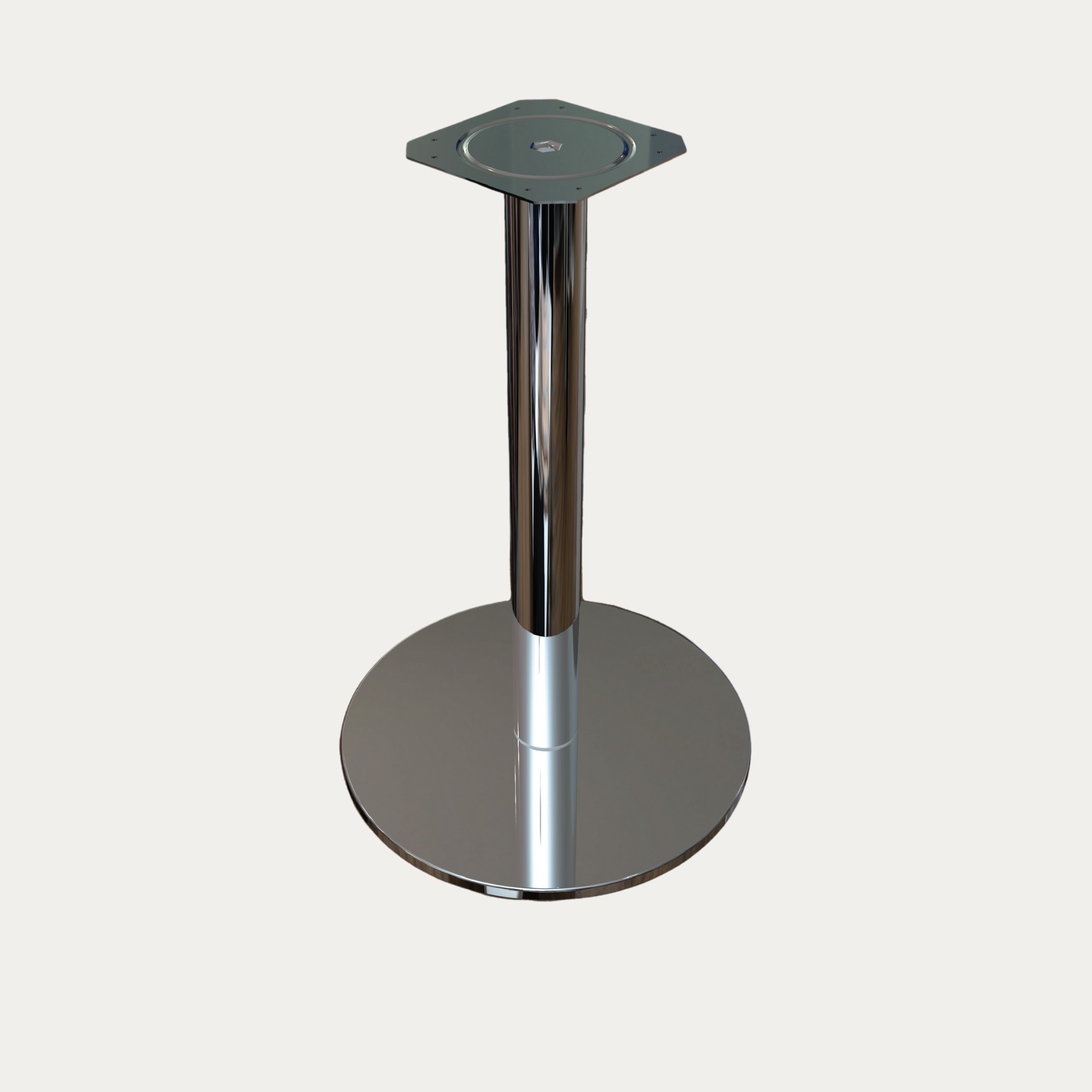 730x76mm Stainless Round Base Table Leg