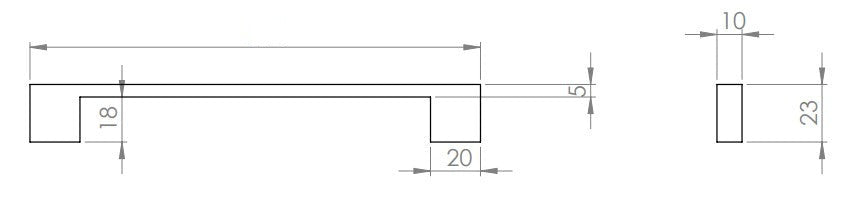 906 Dar Köprü Kulp Inox - Furnicept