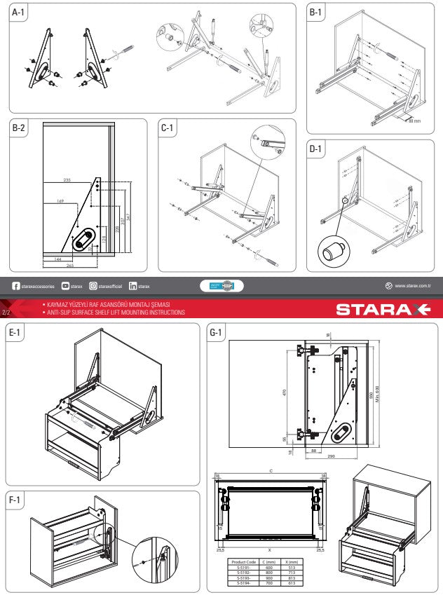 Lift Kitchen Shelf