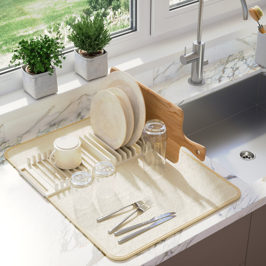 UDry Dish Drying Rack and Mat